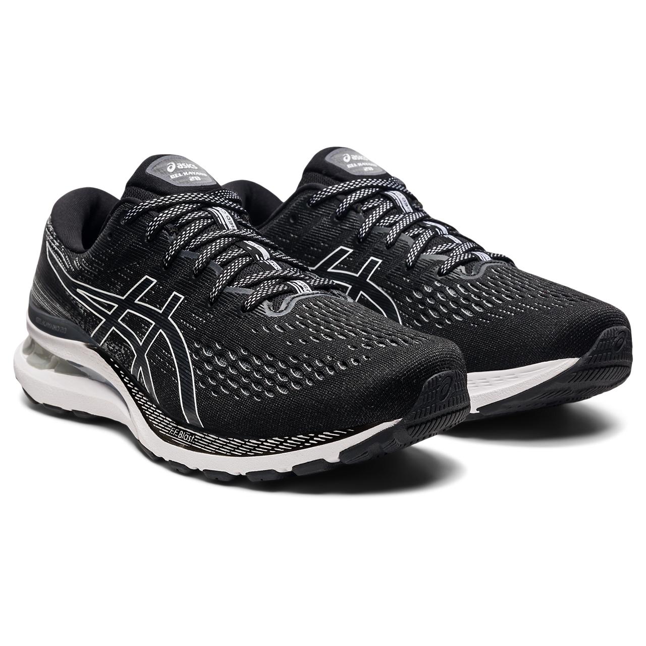 Asics Gel Kayano 28 (2E/Wide/Breit) 2021 schwarz/weiss Stabil